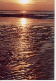 ondergaande zon in zee 188 x 272